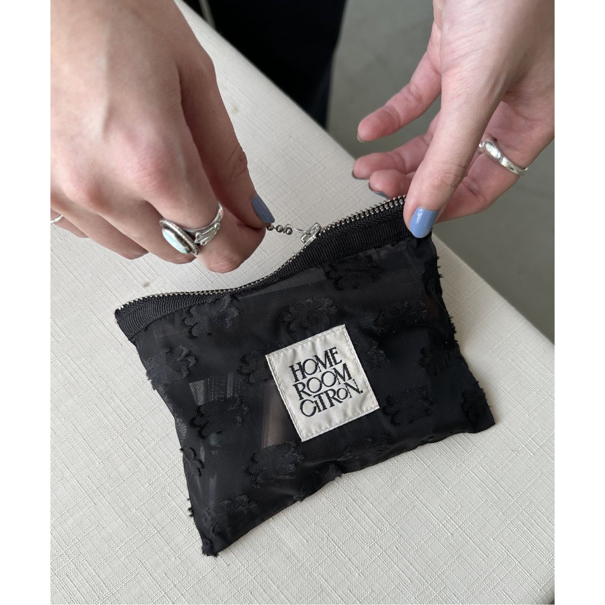 追加》SLOBE citron. Flower mini pouch | スローブ イエナ(SLOBE IENA