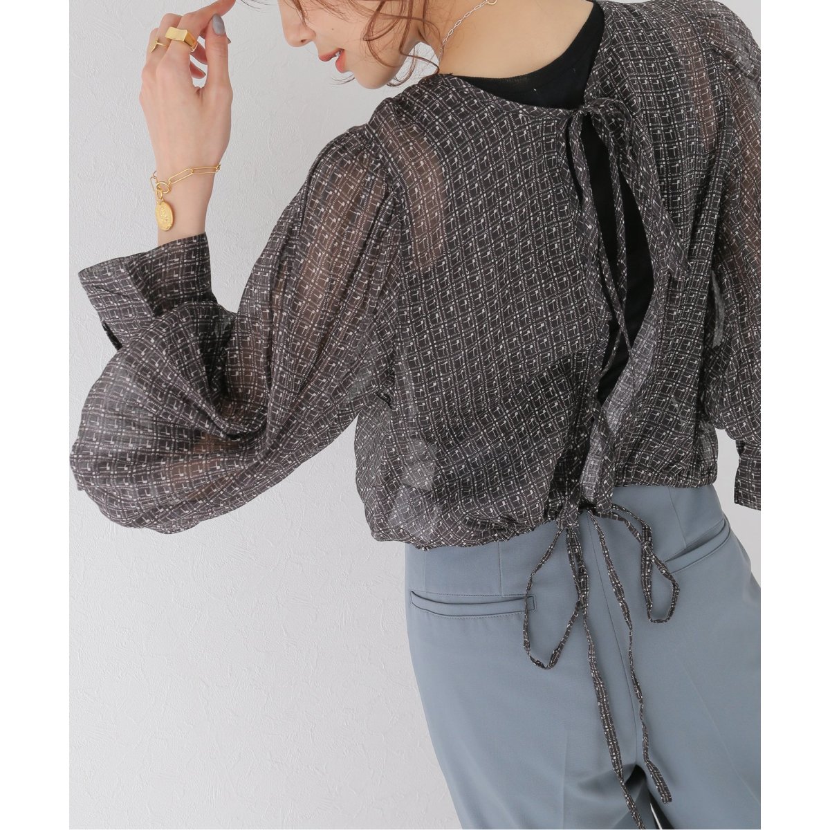 オシャレ crinkle crinkle crinkle 2way bolero ブラウス | atyaf.ly