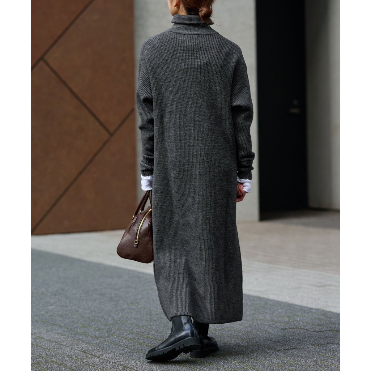 SLOBE IENA　French wool畦ハーフジップニットプルオーバー SLOBE IENA（スローブイエナ）の「《追加》French wool畦ハーフ