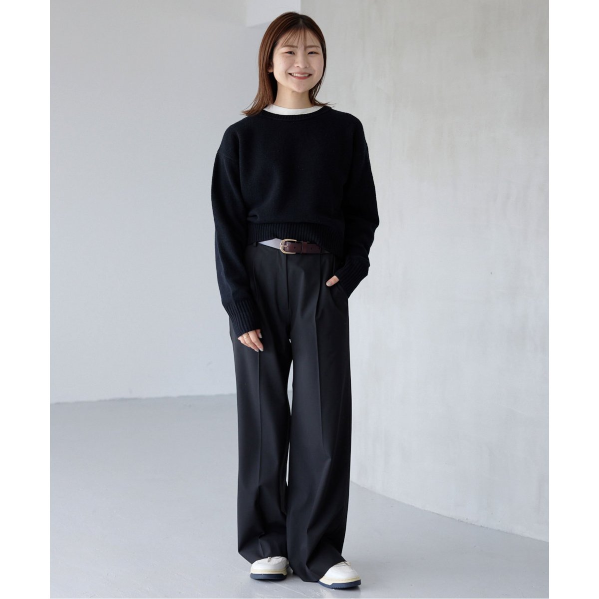 SLOVE IENA echecs クルーネックプルオーバー　タグ付き新品未使用 IENA｜イエナのニット/セーター通販 - ZOZOTOWN