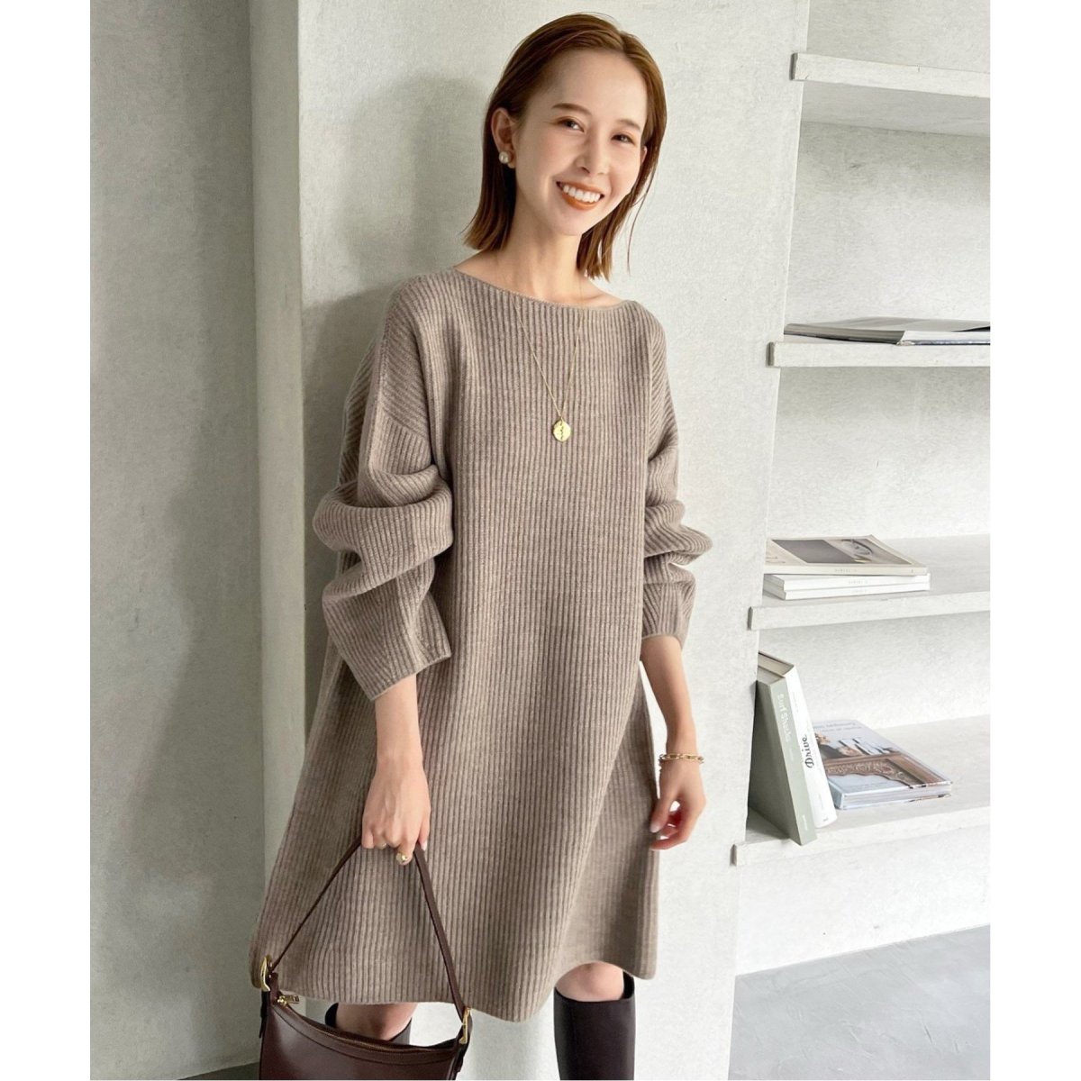 追加4》ファインウールニットミニワンピース | スローブ イエナ(SLOBE