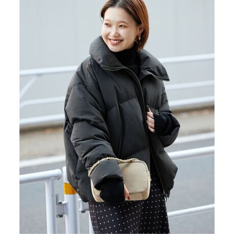 美品】SLOBE IENA スローブ イエナ タフタスタンドカラーブルゾン F TC 