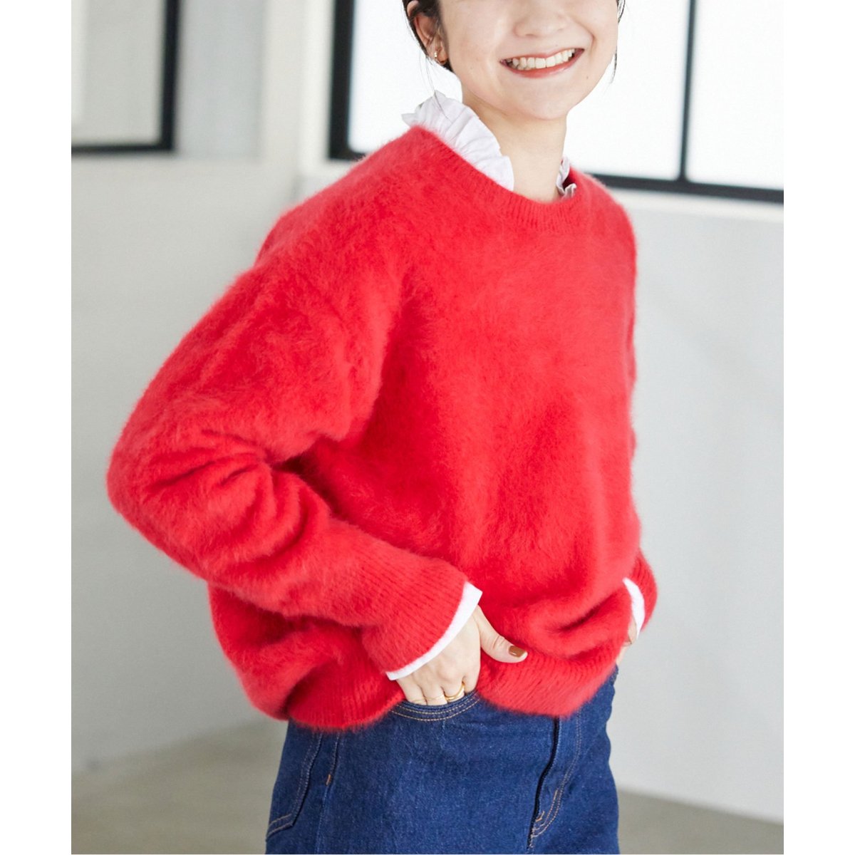スローブイエナ カシミヤプルオーバー フォックス 11/7(木)発売開始！／フォックスカシミヤニットがアップデートし