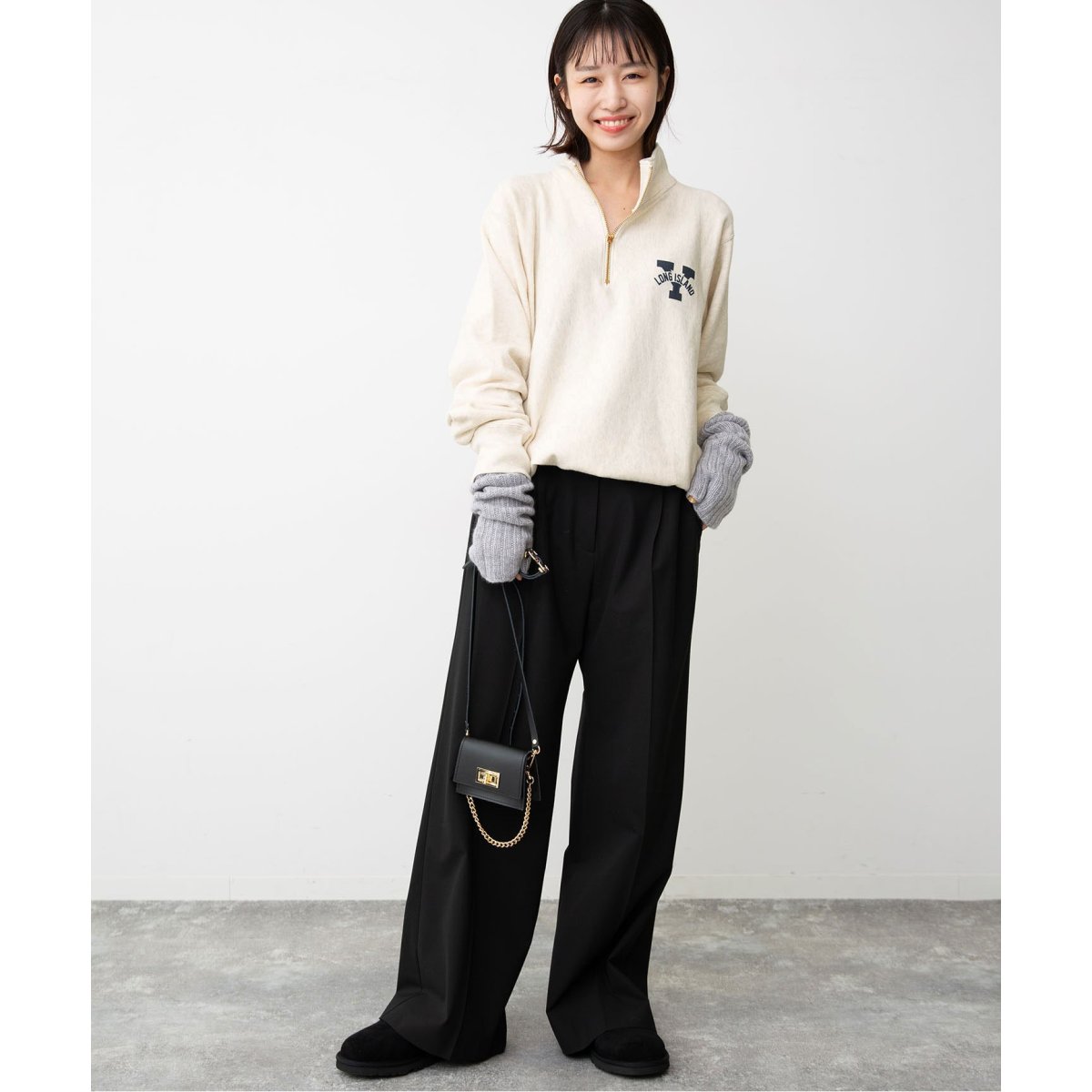 CHAMPION × IENA チャンピオン イエナ　ハーフジップ フーディー IENA（イエナ）の「CHAMPION*IENA 別注 HALF ZIP フーディー