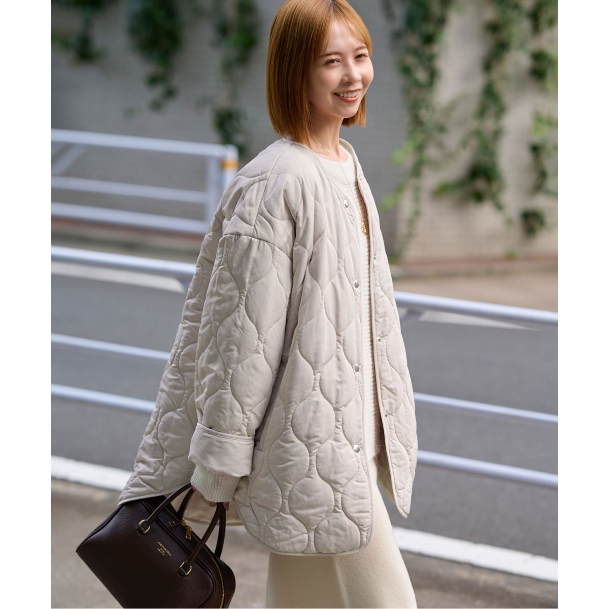 SLOBE IENA リバーシブルキルティングブルゾン SLOBE IENA（スローブイエナ）の「リバーシブルキルティング