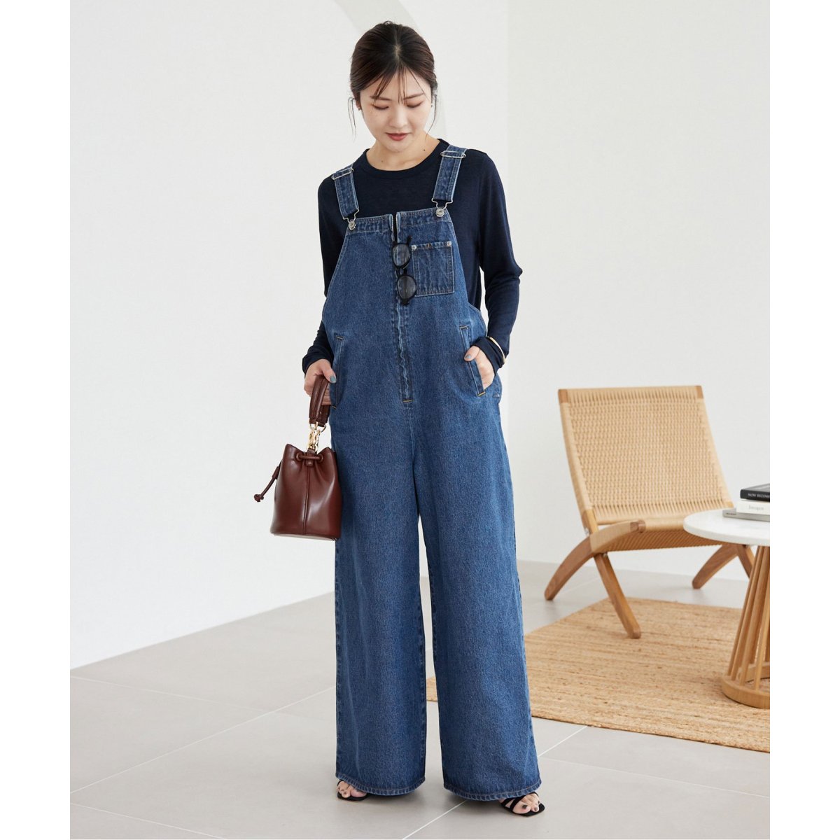 SLOBE IENA LE DENIM BIGスローブイエナオーバーオール40