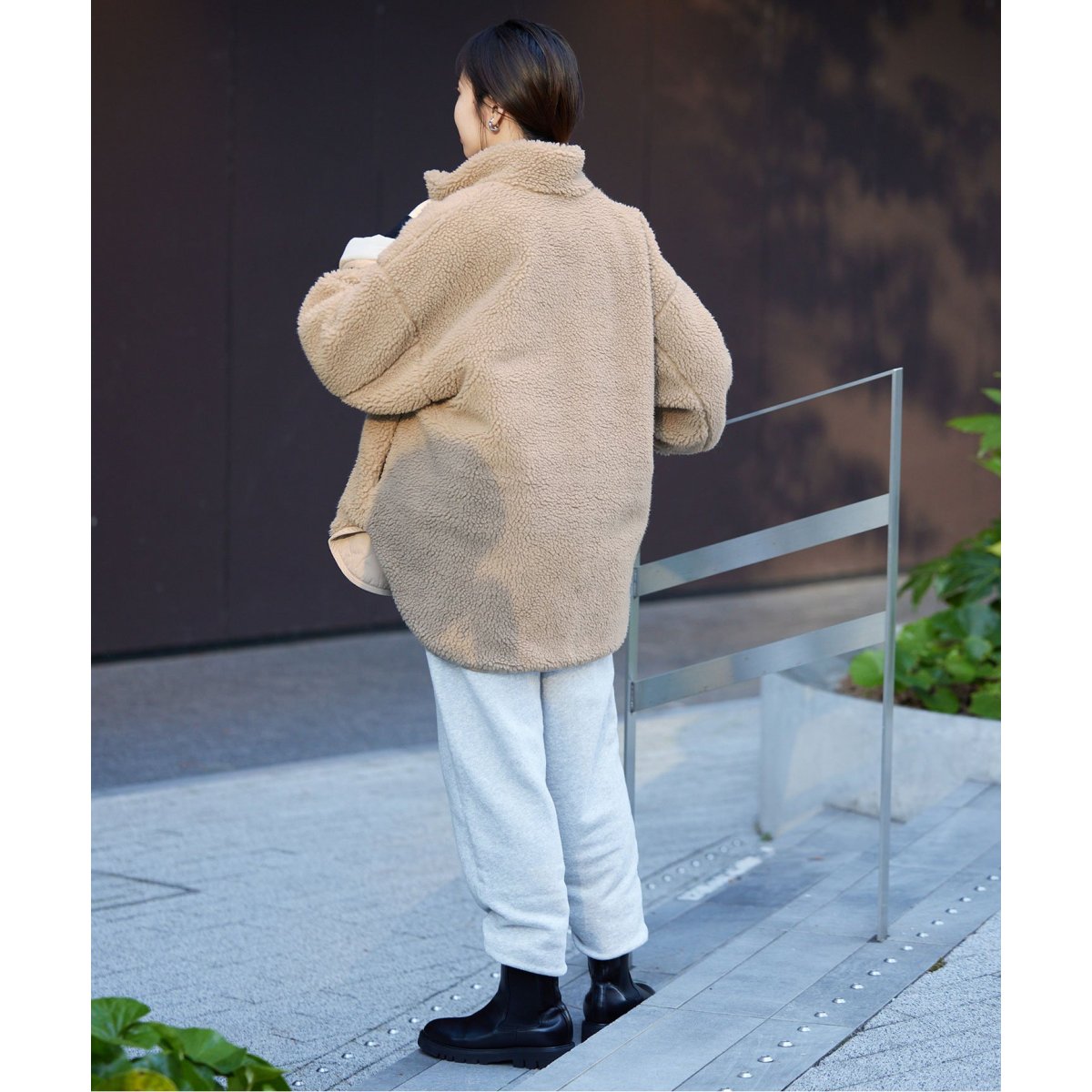 PAキルト*ムックボアリバーシブルブルゾン | スローブ イエナ(SLOBE