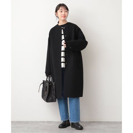 Super100シャギーノーカラーコート | スローブ イエナ(SLOBE IENA  