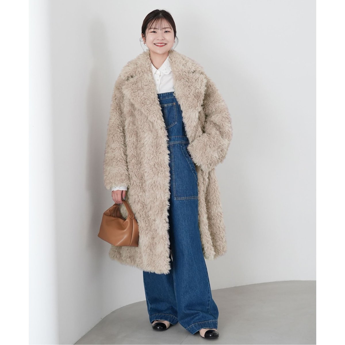 【美品】SLOBE IENA カーリングファーコート SLOBE IENA（スローブイエナ）の「カーリングファーコート