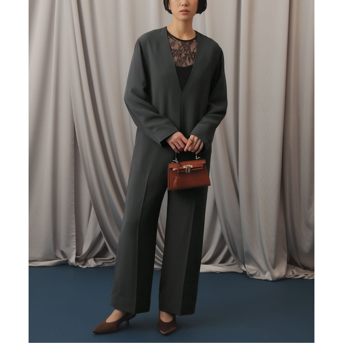 美品♡ヨリyoriトリアセリボンサロペット2wayオールインワン洗濯
