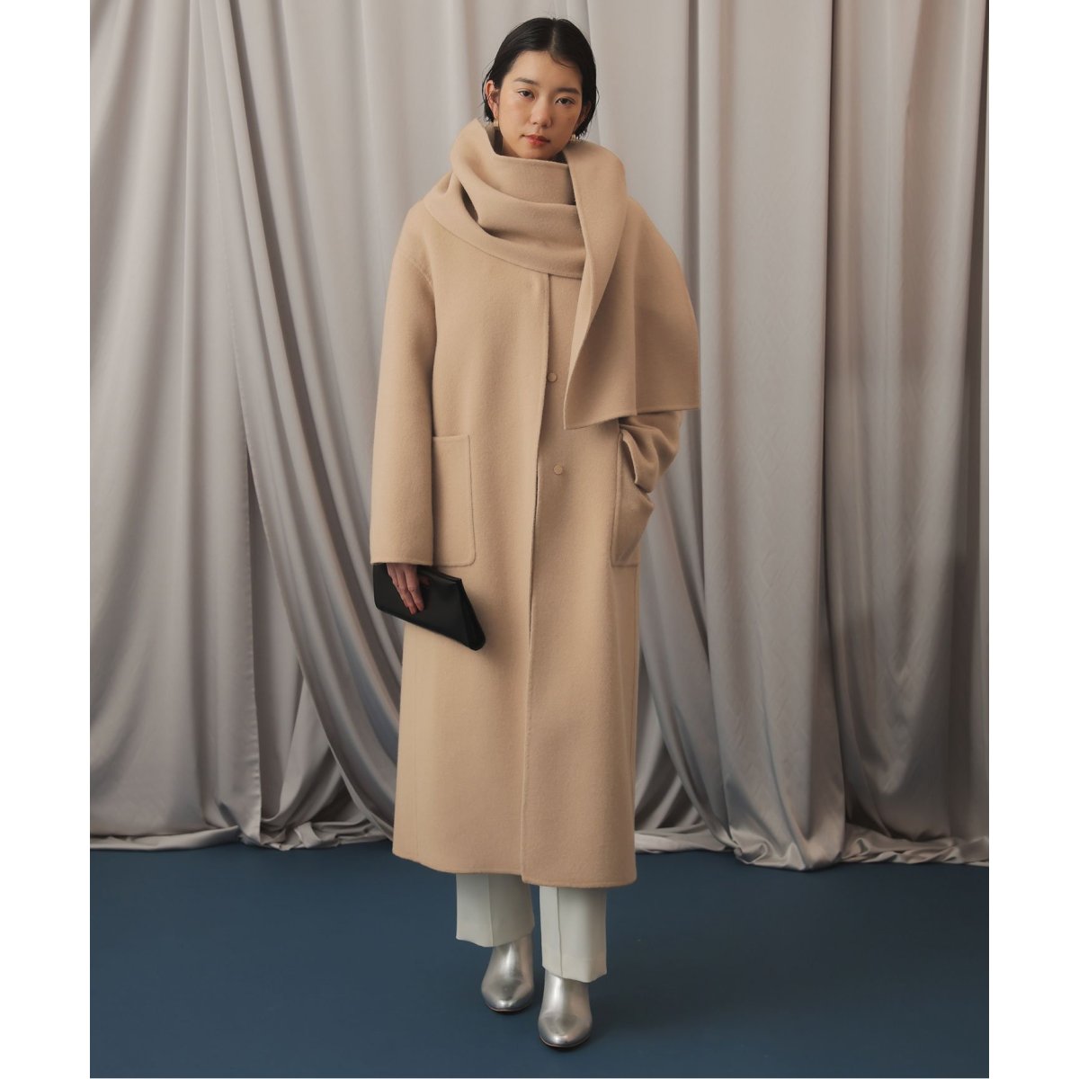 habiストールノーカラーコート | スローブ イエナ(SLOBE IENA