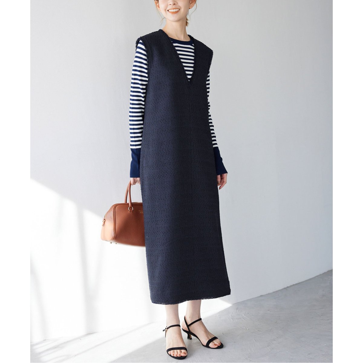 ツイードVネックジャンスカ | スローブ イエナ(SLOBE IENA) | マルイ