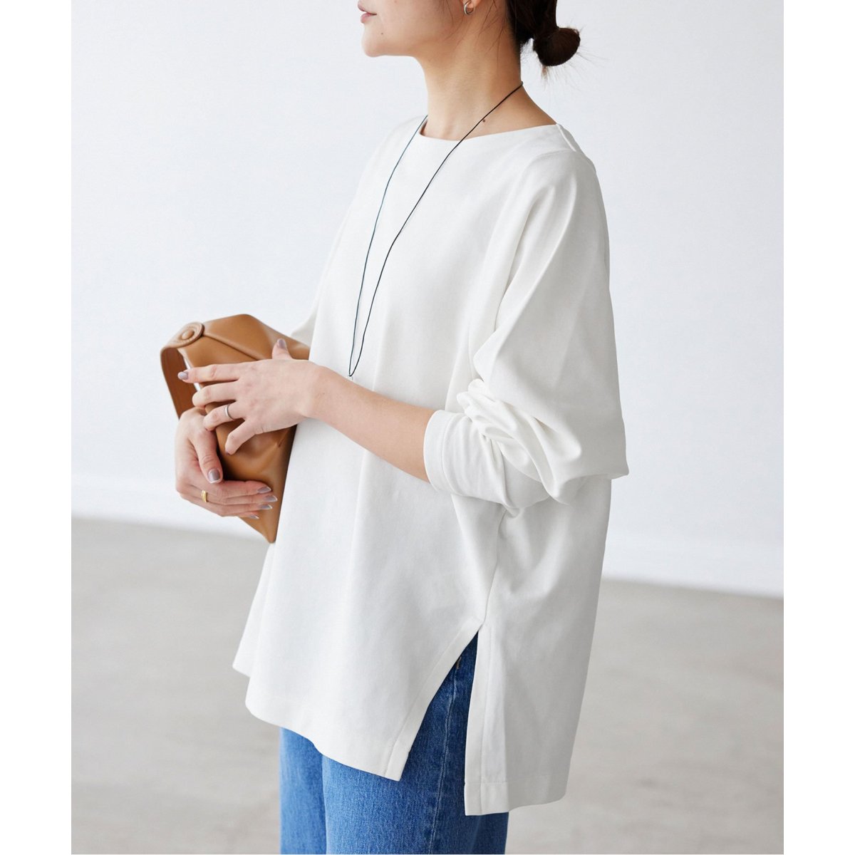 40/-ポンチボートネックニュアンスプルオーバー | スローブ イエナ