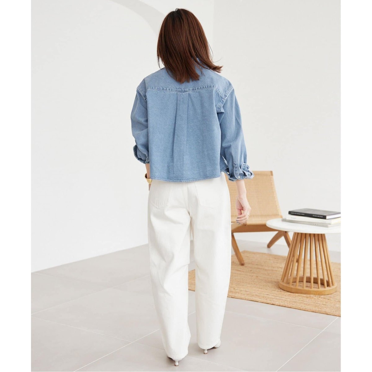 追加2》LE DENIMクロップドシャツ | スローブ イエナ(SLOBE IENA 追加2》LE DENIMクロップドシャツ | スローブ イエナ(SLOBE IENA