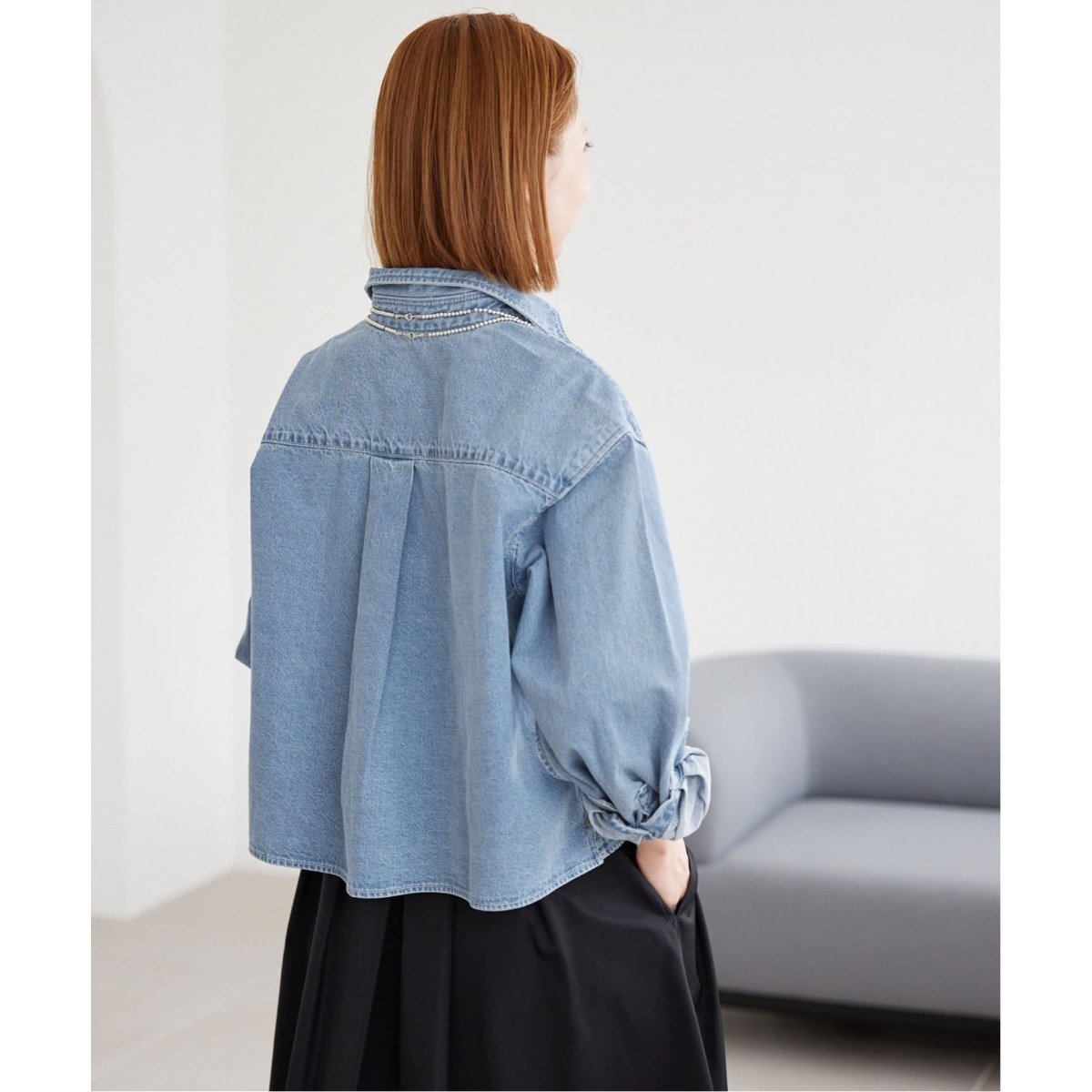 Le denim シャツ スローブイエナ 追加2》LE DENIMクロップドシャツ | スローブ イエナ(SLOBE IENA