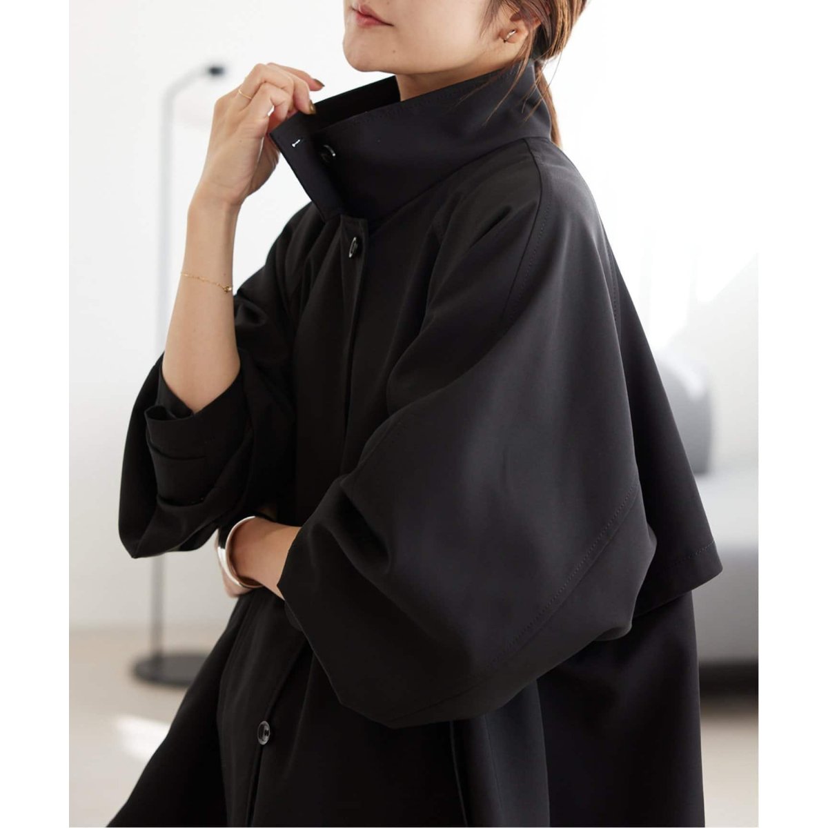 SLOBE IENA⭐︎テントラインショートコート アウターを新調して一気に春気分⌇SLOBE IENAのショートコート | LEE