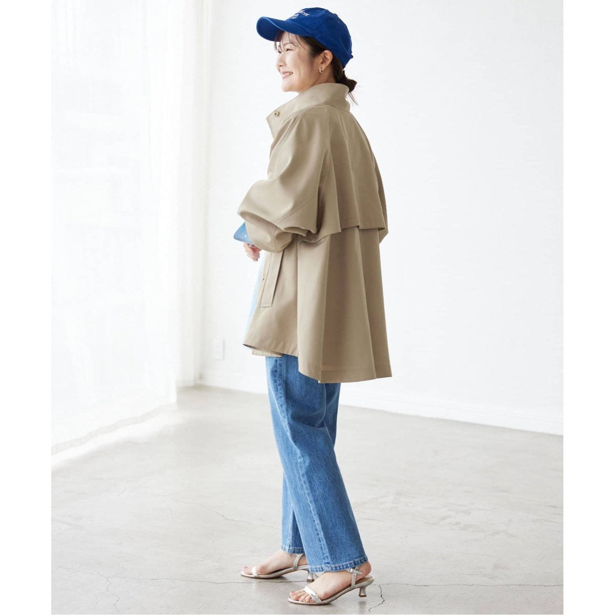 SLOBE IENA⭐︎テントラインショートコート アウターを新調して一気に春気分⌇SLOBE IENAのショートコート | LEE