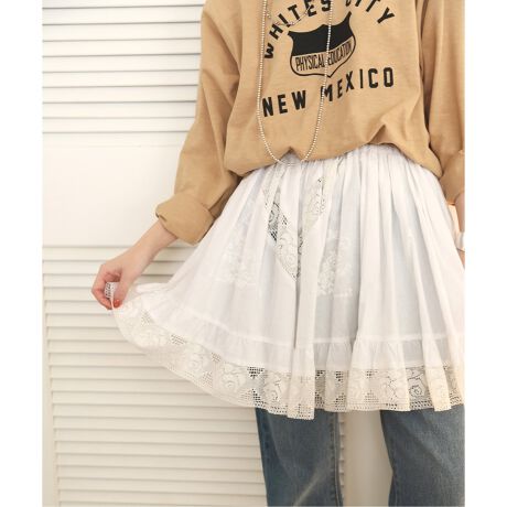 crinkle crinkle crinkle】2way embroidery ミニスカート | スローブ  