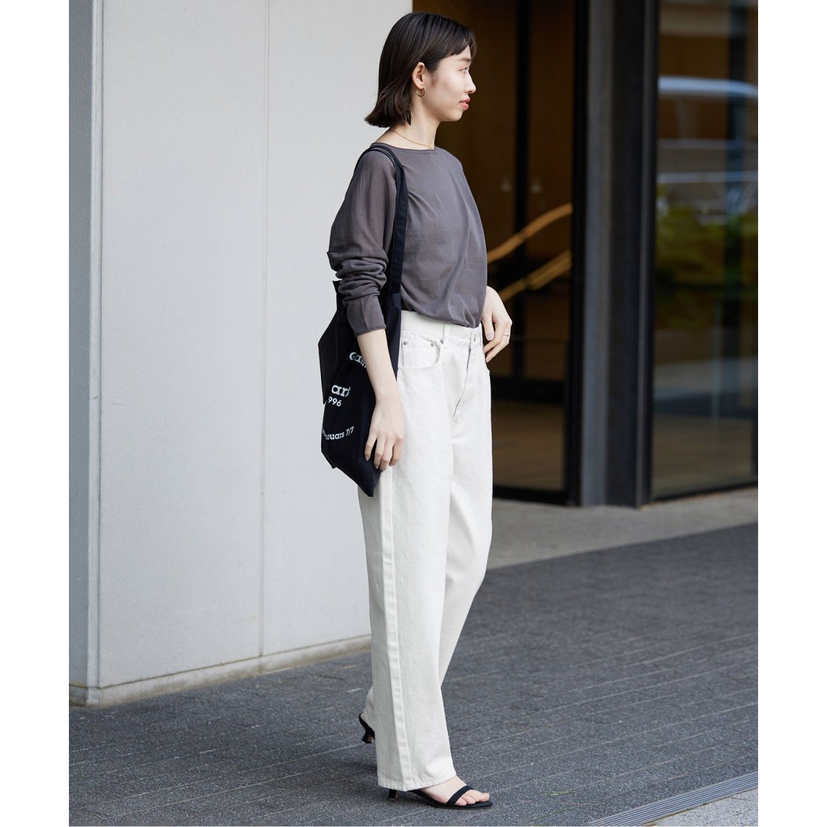 新品【SLOBE IENA】コクーンシルエットデニム　36 追加》コクーンシルエットデニム（デニムパンツ）｜SLOBE IENA