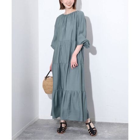 フィブリル ティアードロングワンピース | スローブ イエナ(SLOBE IENA  