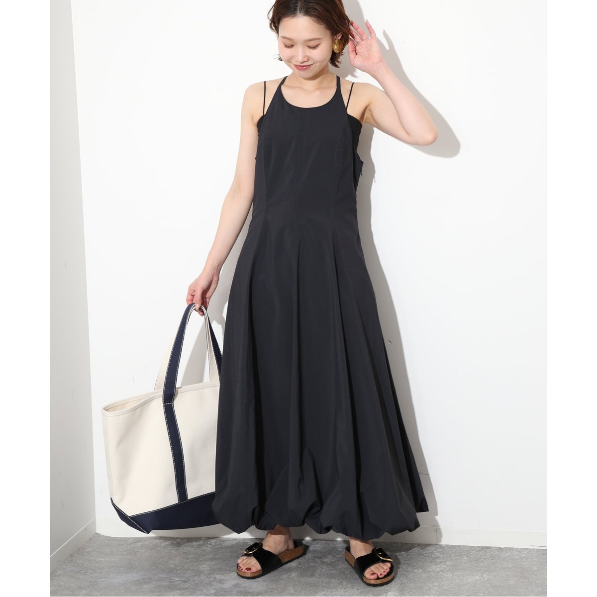 24ss✨ スローブイエナ アメスリバルーンワンピース シャカシャカ　完売品 アメスリバルーンワンピース | スローブ イエナ(SLOBE IENA