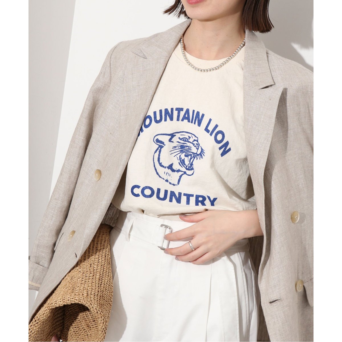 SLOBE IENA Mixta mountain lion Tシャツ MIXTA / ミクスタ MOUNTAIN LION | スローブ イエナ(SLOBE IENA