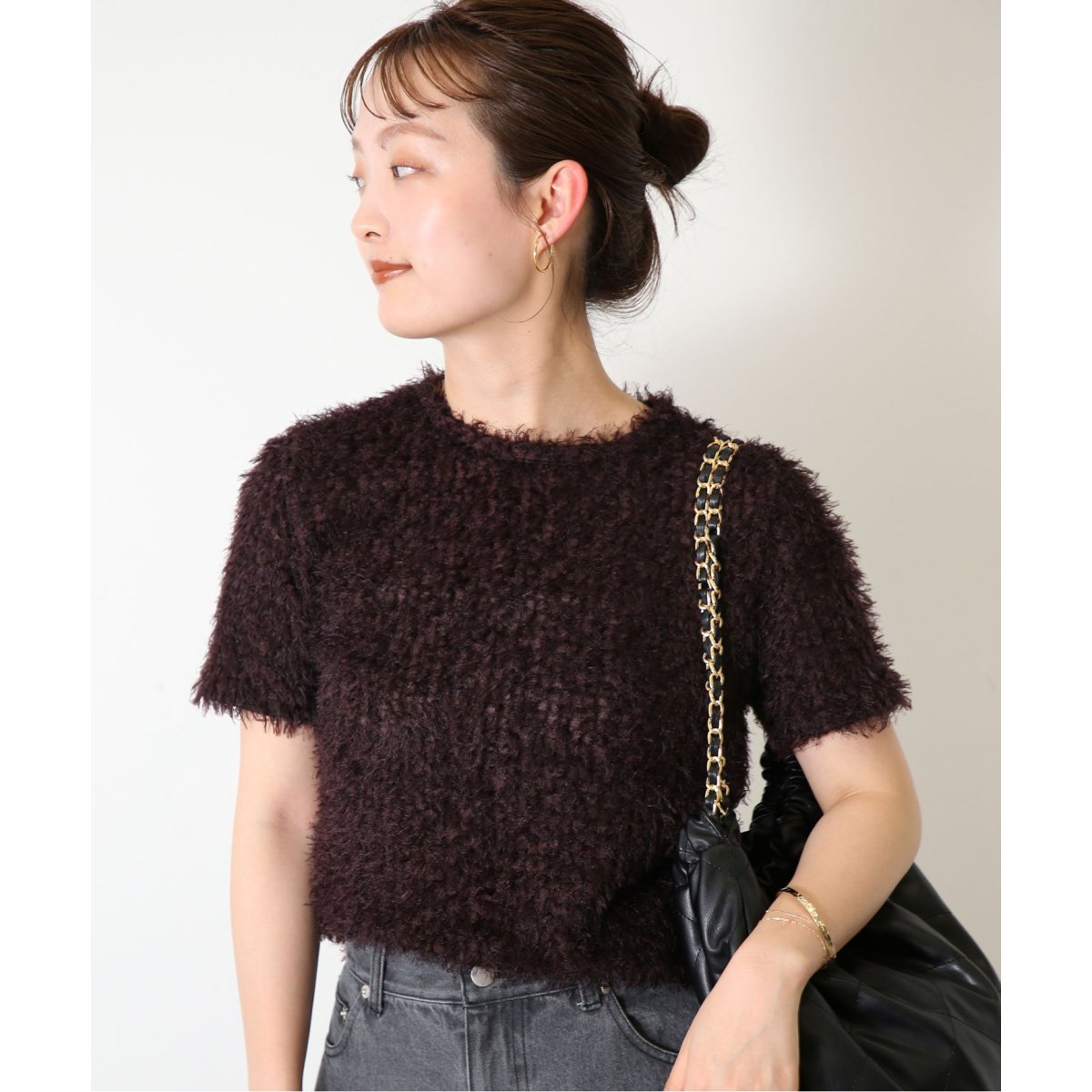 新品タグ付き☆スローブイエナ【TEAK/ティーク】 BOUKLE ニット