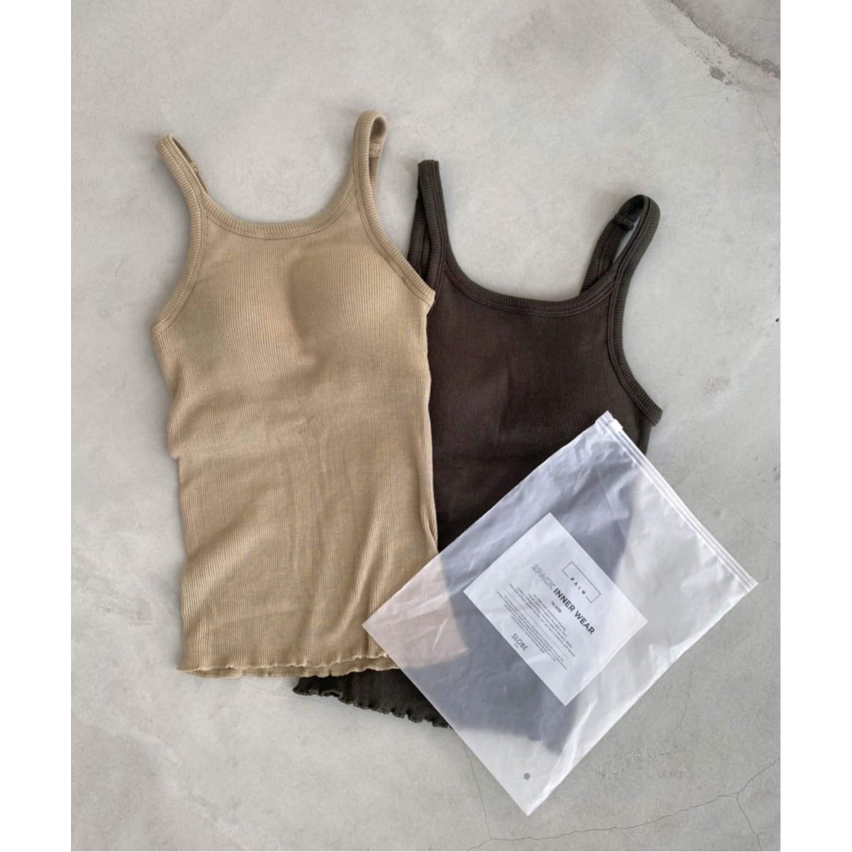 追加2》PALM/パーム SLOBE別注 2SETキャミソール | スローブ イエナ