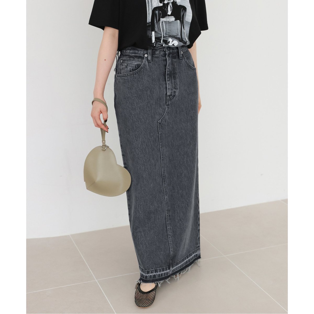【SLOBE IENA】LE DENIM リーンカットオフスカート LE DENIM リーンカットオフスカート | スローブ イエナ(SLOBE