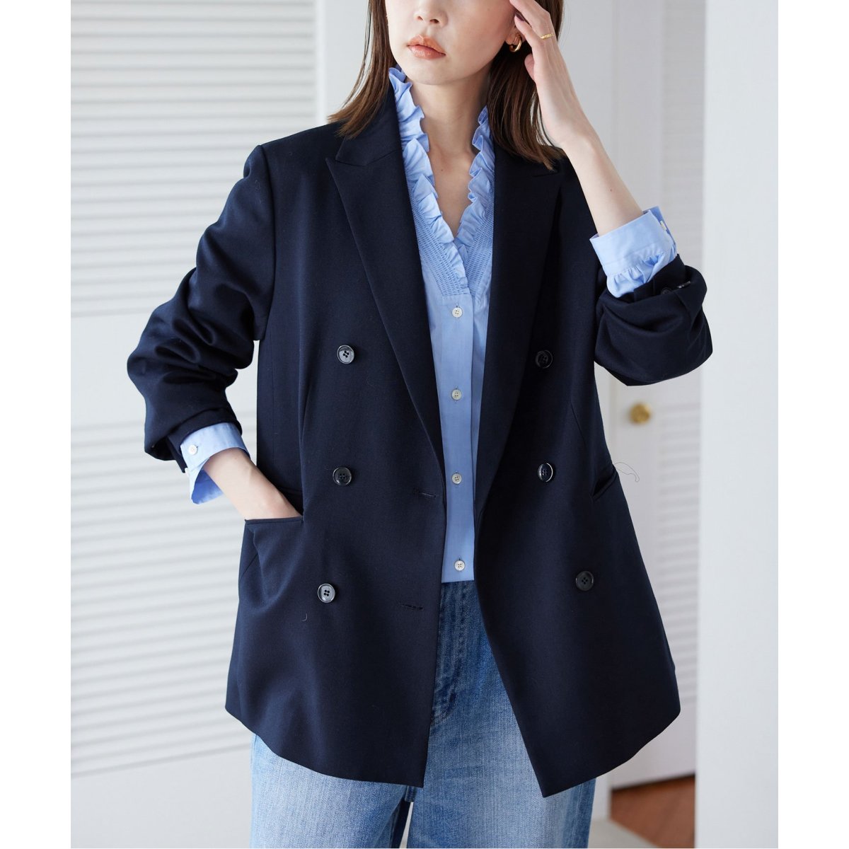 TRダブルブレストジャケット | スローブ イエナ(SLOBE IENA