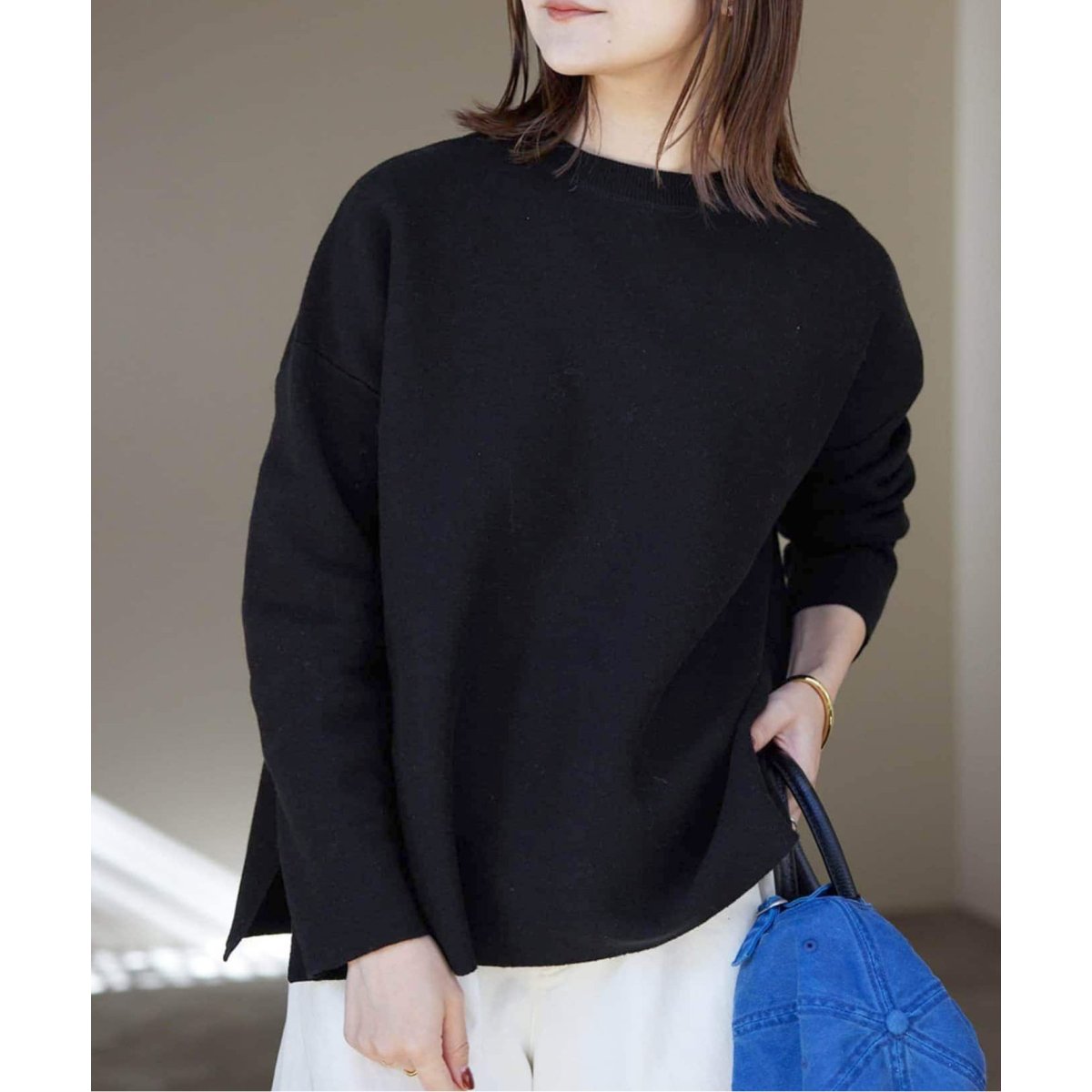 追加》コットンダブルフェイスプルオーバー | スローブ イエナ(SLOBE