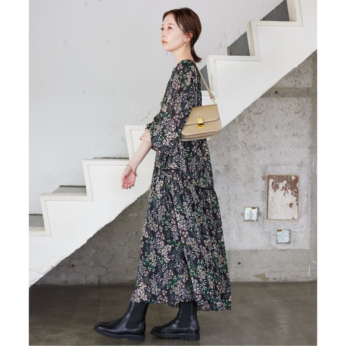 FLOWER PRINT ワンピース | スローブ イエナ(SLOBE IENA) | マルイ