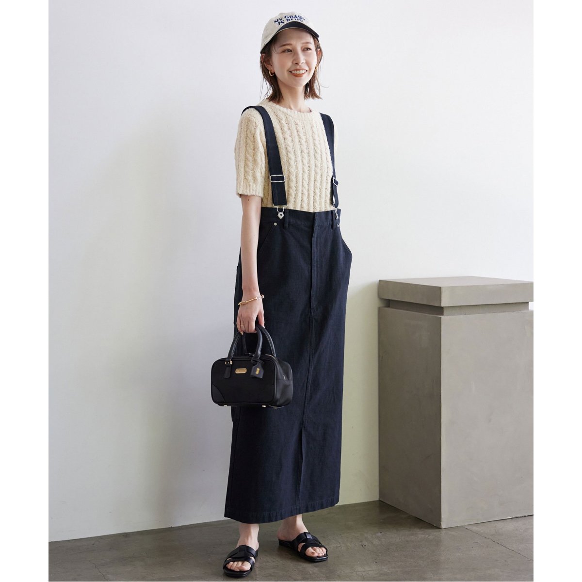 新品⭐︎SLOBE IENA（スローブイエナ）のハイウエストジャンパースカート ハイウエストジャンパースカート | スローブ イエナ(SLOBE IENA