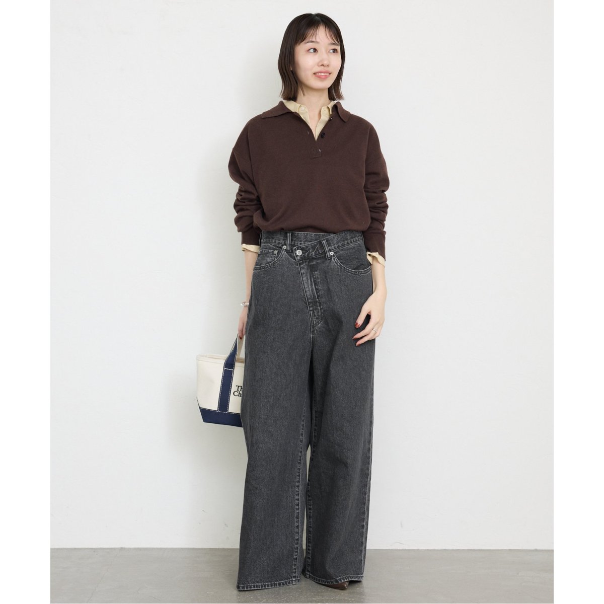 SLOBE IENA LE DENIMチルトワイドストレートデニム 38 LE DENIMチルトワイドストレートデニム | スローブ イエナ(SLOBE