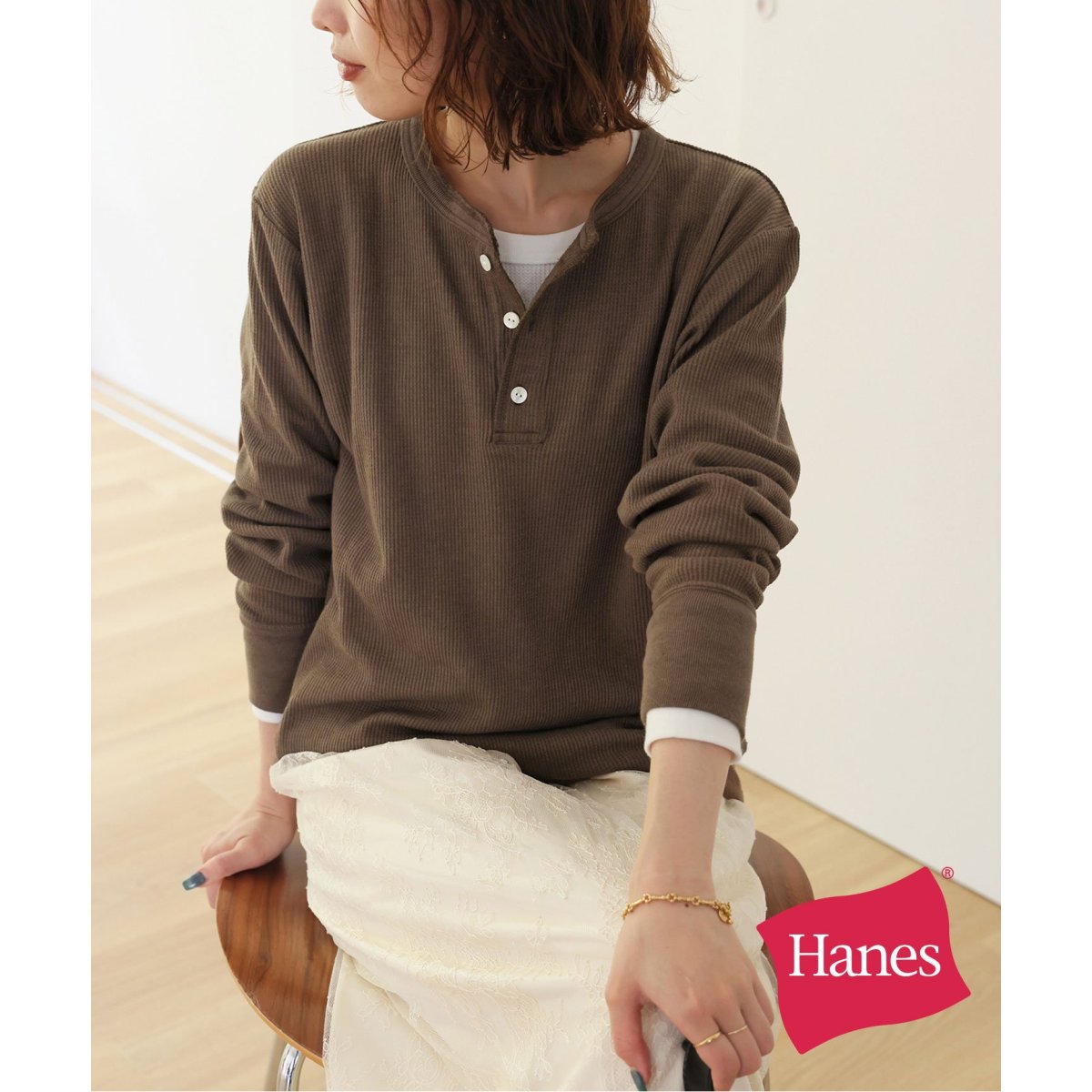 HANES/ヘインズ SLOBE別注 WAFFLE 2パックカットソー | スローブ