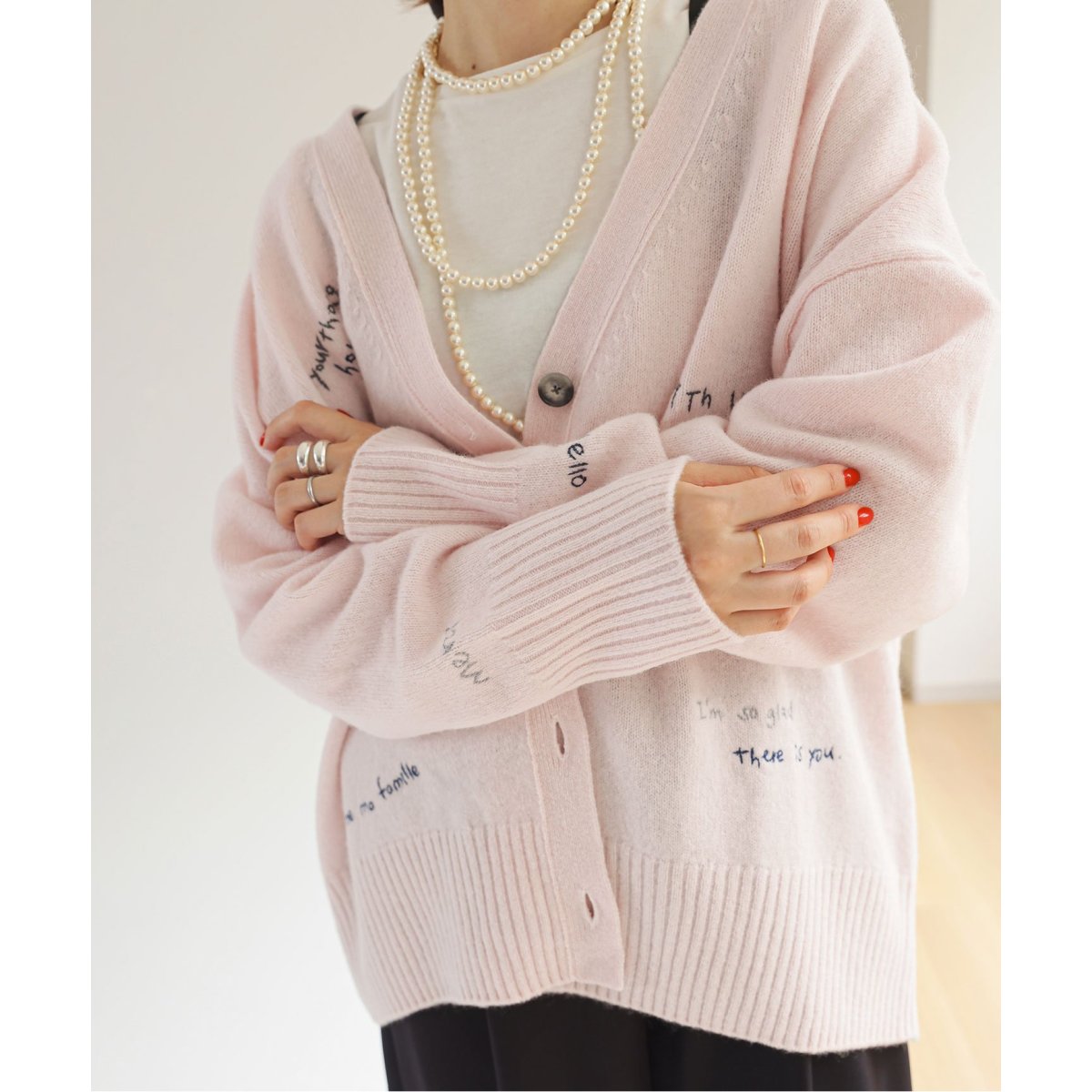 embroidery カーディガン | スローブ イエナ(SLOBE IENA) | マルイ