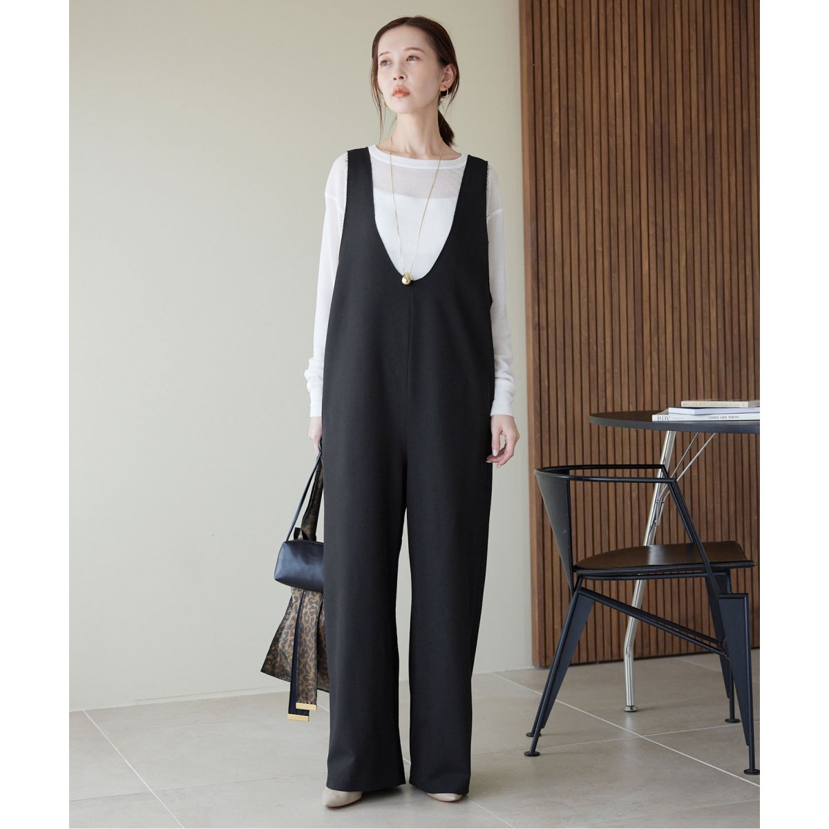 IENA デニムVネックオールインワン 2024AW IENA（イエナ）の「デニムVネックオールインワン（つなぎ