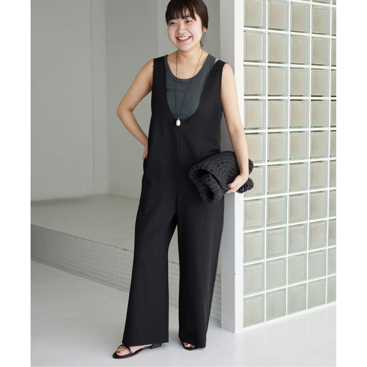 専用ページ【新品】slobe IENA petite Vネックオールインワン SLOBE IENA（スローブイエナ）の「《WEB限定》petite Vネック