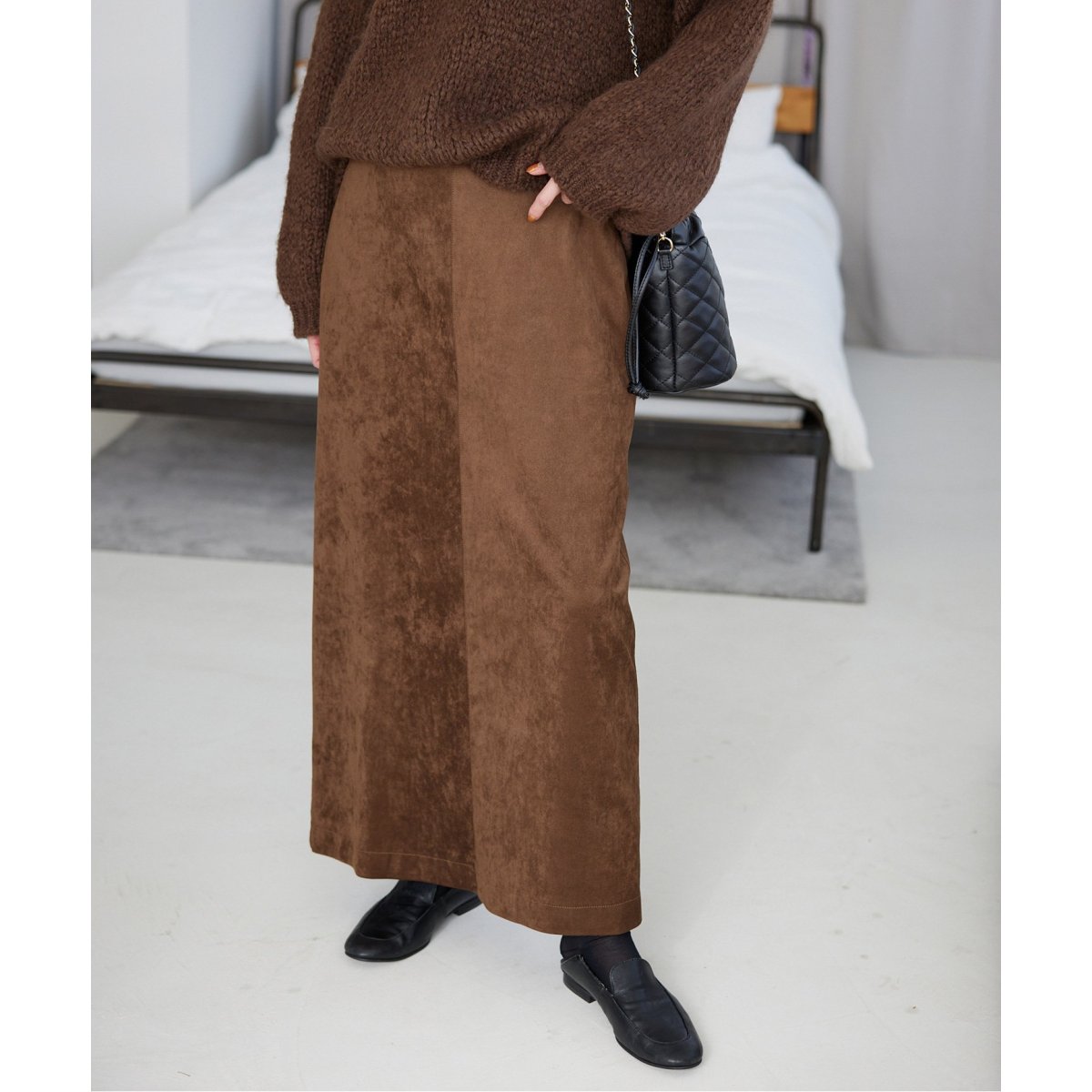 SLOBE IENA FAKE SUEDEタイトスカート FAKE SUEDE タイトスカート | スローブ イエナ(SLOBE IENA