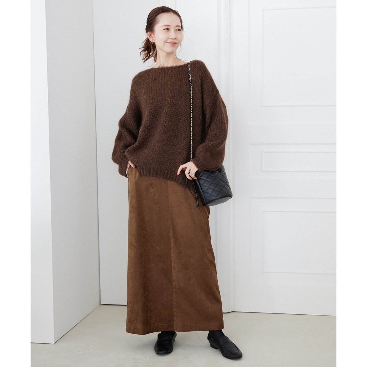 SLOBE IENA FAKE SUEDEタイトスカート FAKE SUEDE タイトスカート | スローブ イエナ(SLOBE IENA