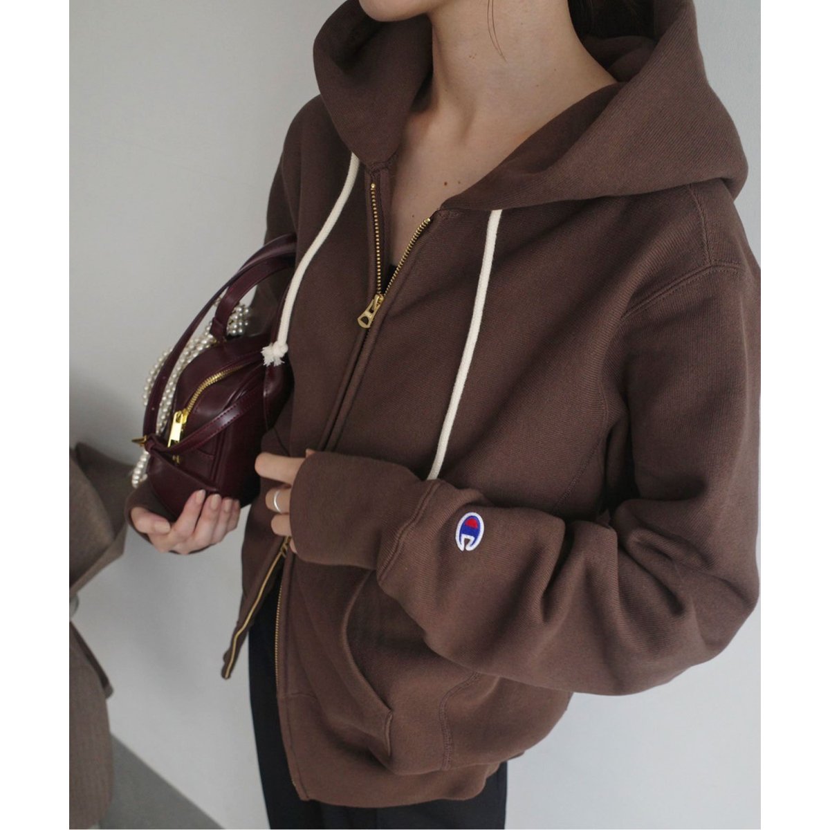 Champion/チャンピオン SLOBE別注 ダブルジップパーカー