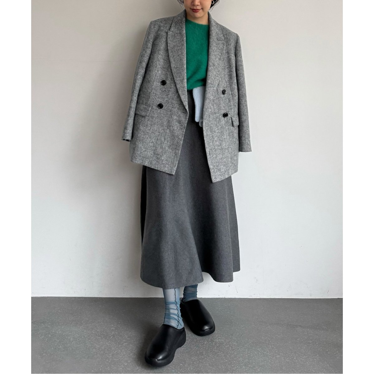 ライトシャギーヘリンボーンジャケット | スローブ イエナ(SLOBE IENA