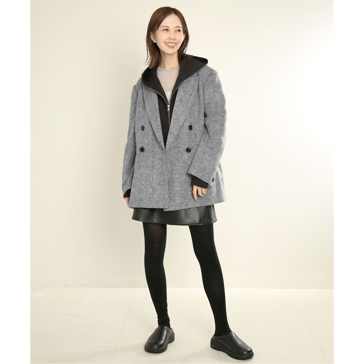 ライトシャギーヘリンボーンジャケット | スローブ イエナ(SLOBE IENA