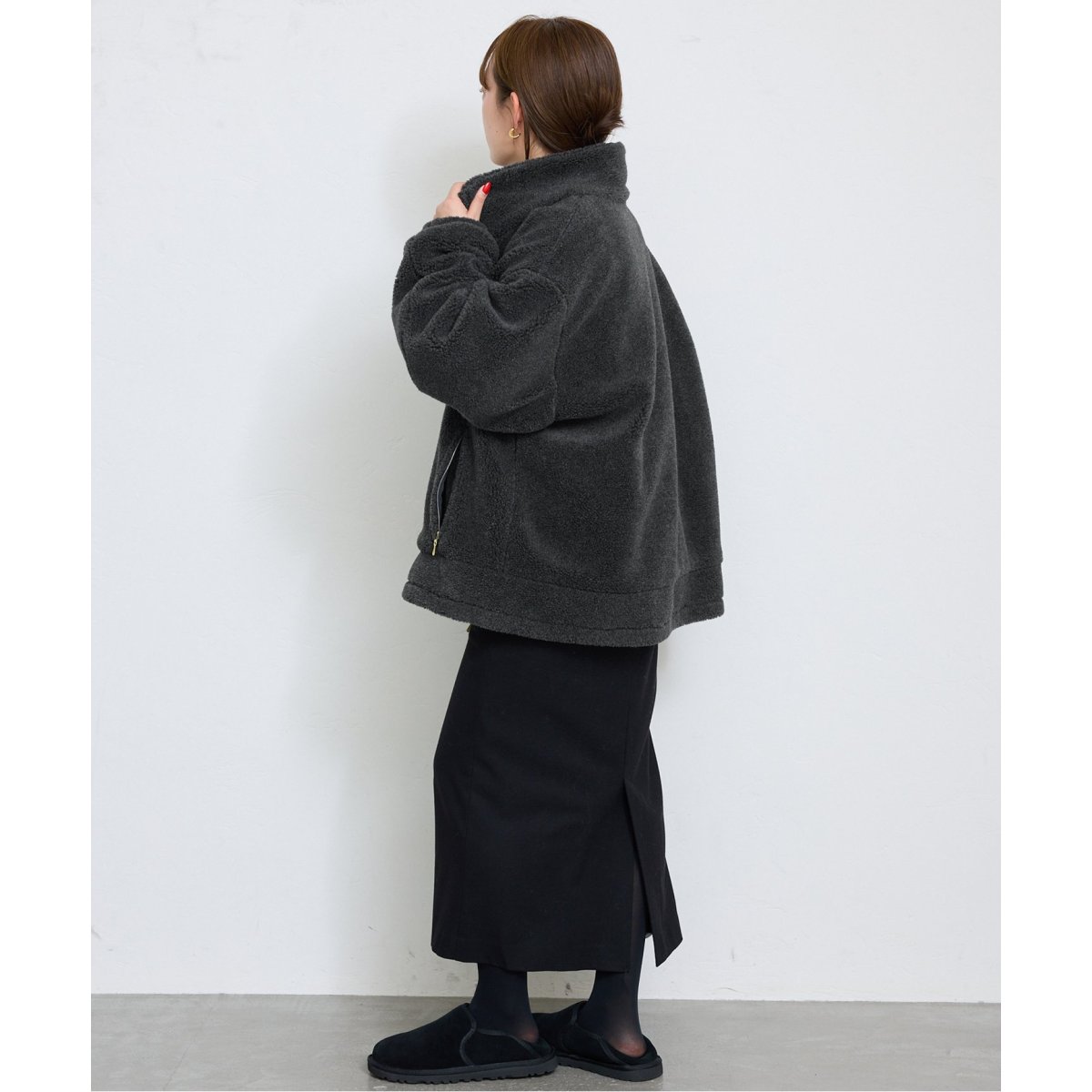 ウールコンボアスタンドコクーンブルゾン Sサイズ SLOBE IENA（スローブイエナ）の「ウールコンボアスタンド