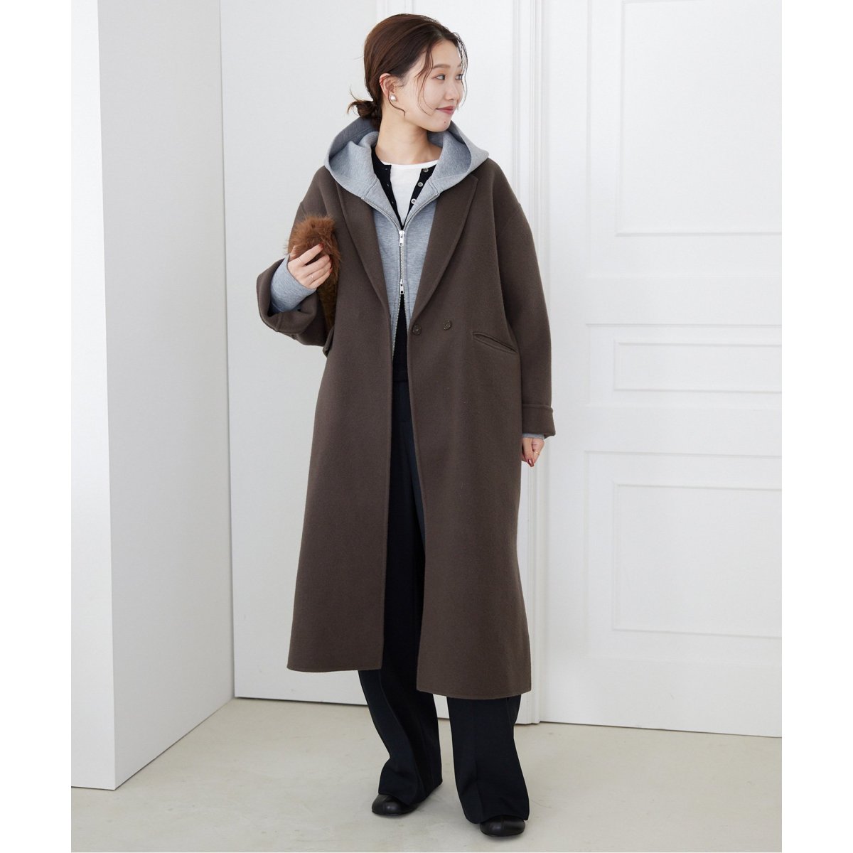 souple woolダブルフェイスチェスターコート | スローブ イエナ
