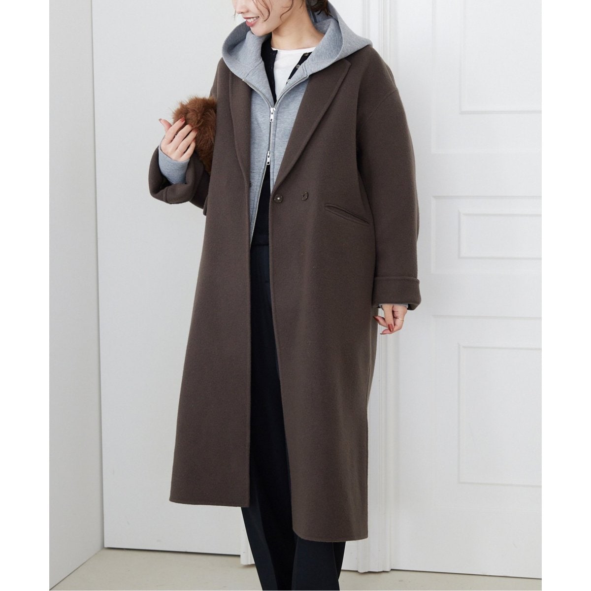 souple woolダブルフェイスチェスターコート | スローブ イエナ(SLOBE