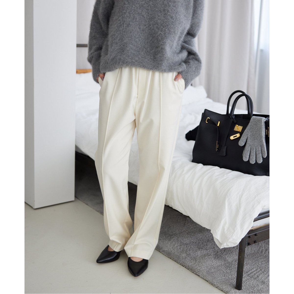 SLOBE IENA CIRCULATE WARM pants グレーA 38 CIRCULATE WARM pants | スローブ イエナ(SLOBE IENA) | マルイ