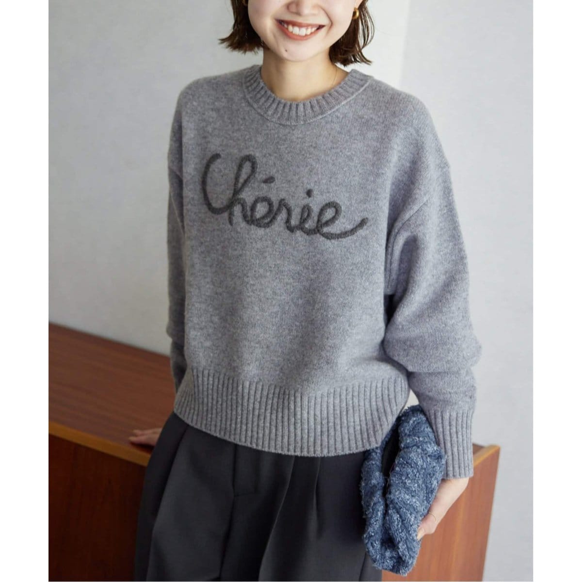 WEB限定/追加》cherie刺繍ニット | スローブ イエナ(SLOBE IENA