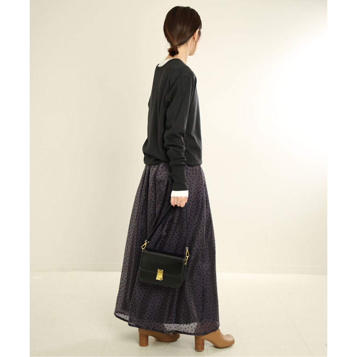 SLOBE IENA ドットオーガンジースカート 38 SLOBE IENA（スローブイエナ）の「ドットオーガンジースカート