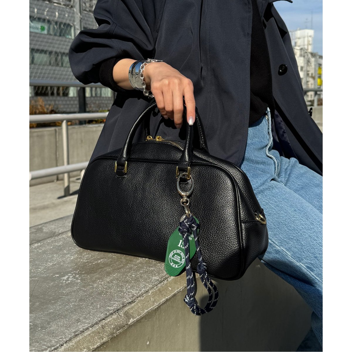 SLOBE スクエアボストンバッグ | スローブ イエナ(SLOBE IENA